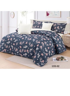 Buy Single comforter set, 6-piece polyester comforter, size 240x220 cm LSX-02 in Saudi Arabia