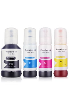 اشتري Ink set 101 for Epson for EcoTank 4-Pack Black Cyan Magenta Yellow for L4150 L4160 L6160 L6170 L6176 L6190 L14150 Printer في السعودية