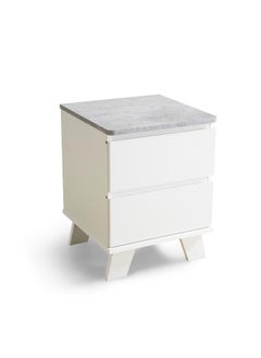 اشتري Premier Nightstand With 2 Drawer - White في الامارات