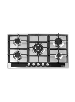 Buy Built in Gas Hob 90 Cm Stainless Steel Glass Control Panel 5 Burners HANS 9740-24 in Egypt