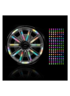 اشتري Reflective Stickers for Car Wheel Rim, Cool Car Decorations Colorful Dot Car Stripe Decals, Gorgeous Automotive Exterior Accessories Fits Car Truck SUV Motorcycle Bicycle (20 Pcs) في الامارات