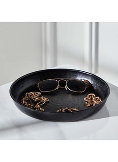 Buy Splendid Metal Decorative Tray 26 x 4.5 x 26 cm in UAE