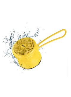 اشتري EWA A119 Mini Bluetooth Speaker with Lanyard IPX7 Waterproof Super Metal Wireless Portable Speaker for Home, Office, Travel, Outdoor(Yellow) في الامارات