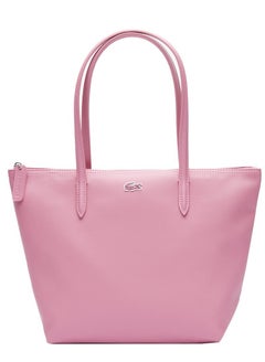 Buy Lacoste Women's L12.12 Concept Fashion Versatile Large Capacity Zipper Handbag Tote Bag Shoulder Bag Medium Dark Pink in UAE