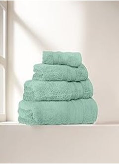 Buy Cotton Towel model Braid BMBO - color: teal - 100% cotton - Size: 50 cm x 100 cm - Made In Egypt. in Egypt