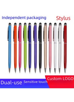 Buy 1 x 5 pcs Dual-use Stylus Capacitive Pen with Metal Body Silver in Saudi Arabia