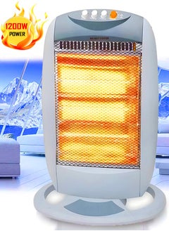 Buy Electric Heater and Heater 3 Levels 400W, 800W and 1200W Halogen Heater for Room with Overturn Protection in Saudi Arabia