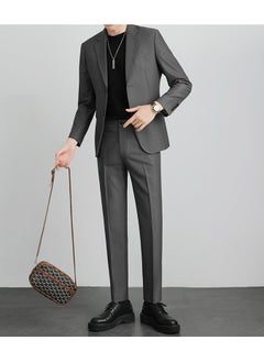 Buy New Casual Slim Fit Suit Two-Piece Set in UAE