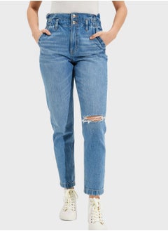 Buy Ripped Mom Jeans in UAE