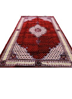 Buy Excellent Turkish velvet carpets and rugs, padded and soft to the touch, with beautiful 3D patterns , ground seating mat for trips, camping, hiking, and wilderness, luxurious rug, size 400X200 cm in Saudi Arabia