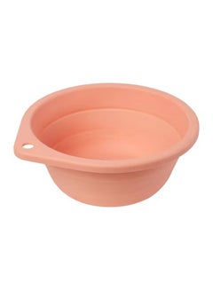 Buy 27 cm Foldable Portable Washing Basin，Space Saving Plastic Washtub (Pink) in Saudi Arabia