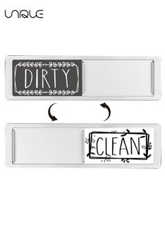 Buy Clean Dirty Magnet With Sign Indicator Trendy Universal Kitchen Dish Washer Refrigerator Super Strong with Stickers for Organization and Storage 17.7*5.2cm in UAE