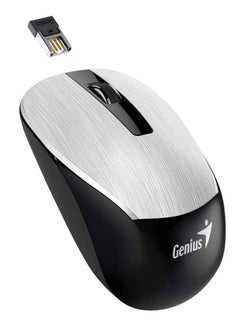 Buy Stylish Wireless Mouse Black Silver in UAE