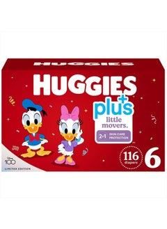 Buy Huggies Plus Diapers, Size 6 (35+ Pounds), 116 Count in UAE