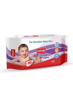 اشتري Wipes For Baby Skinparaben Free Fragrance Free Ph Balanced Dermatologically Safe Baby Wipes For Sensitive Skin Rich In Vitamin E Aloe Vera & Chamomile Extract Pack Of 72 Wipes في السعودية