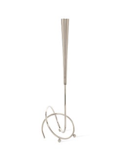 اشتري Whirls Candle Holder, Silver - 41.9 cm في الامارات