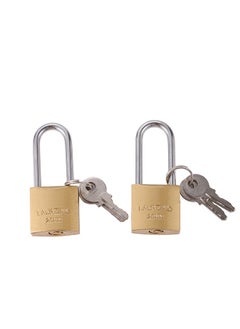 Buy 2-Piece Brass Padlock - 25mm in Saudi Arabia