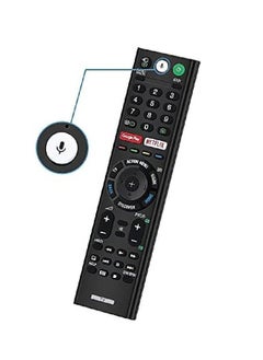 Buy Universal Voice Remote Control for Sony Smart TV Bluetooth Controller All Sony Bravia LED OLED LCD 4K UHD HDTV HDR Android TV, with Google Play, Netflix Button RMF-TX200U in UAE