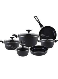اشتري Lambart 10-Piece Ceramic Cookware Set 318101015 (Black) في السعودية