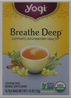 Buy Breathe Deep Caffeine Free 16 Tea Bags, 1.12 oz (32 g) in Saudi Arabia