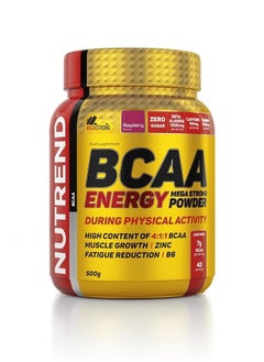 Buy BCAA Energy Mega Strong Powder, 500g, Raspberry in UAE