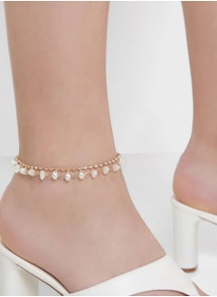 Buy 2 Layered Pearl Anklet in Saudi Arabia