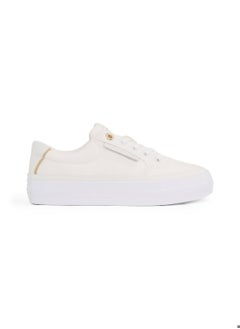 Buy Women's Essential Textile Trainers - Cotton, White in UAE