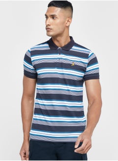 Buy Bravesoul Stripe Polo Shirt in UAE