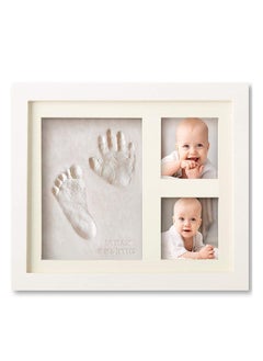 اشتري Baby Handprint and Footprint Makers Kit Keepsake For Newborn Boys & Girls, Baby Girl Gifts & Baby Boy Gifts, Personalized Baby Shower Gifts, Memory Art Picture Frames for Baby Registry, Nursery Decor في السعودية