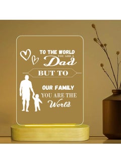 Buy Father's Day LED Lamp for Dad - Great Gift Idea for Father's Day - Gift for Dad - Dad's Birthday Gifts from Daughter and Son - Dad Appreciation Gifts - Gift for Daddy in UAE