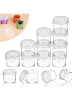 Buy 50 Pack Mini Plastic Containers with Lids for Crafts, Paint, Beads, and Clay Storage - Ideal for DIY Projects and Organizing Supplies in UAE