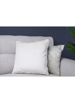 Buy Sydney Velvet Cushion Cover 45x45Cm Cream in UAE