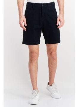 اشتري Men Solid No Stretch Denim Shorts, Dark Navy في الامارات