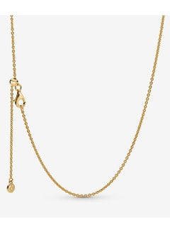 Buy Pandora Silver 18K Gold-Plated Shine Classic Cable Chain Shine necklace in UAE