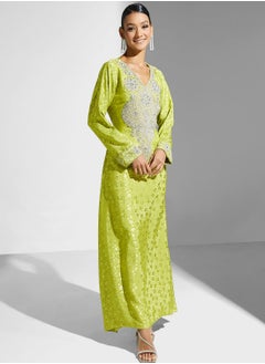 Buy Embellished Embroidered Jalabiya in Saudi Arabia