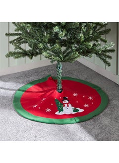 Buy Blovec Snowman with Cute Motifs Tree Skirt 90 x 2 x 90 cm in UAE