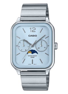 اشتري Standard Analog Blue Dial Stainless Steel Band Men's Watch-MTP-M305D-2AV في الامارات