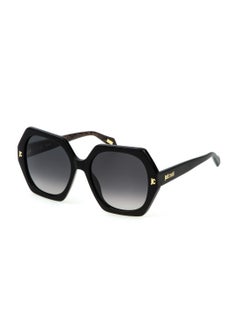 Buy Women's Acetate Sunglasses SJC087 560700 - Lens Size: 56 Mm - Shiny Black in Saudi Arabia