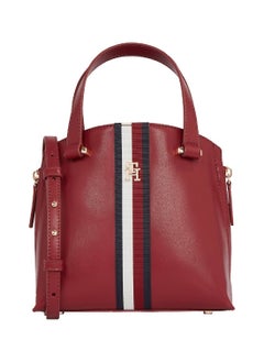 Buy Women's Th Monogram Tote, Red - faux leather in Saudi Arabia