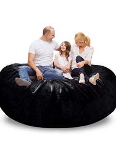 اشتري COMFY CLASSIC BLACK ULTRALARGE FAMILY BED BEAN BAG WITH PILLOW & VIRGIN BEANS FILLING في الامارات