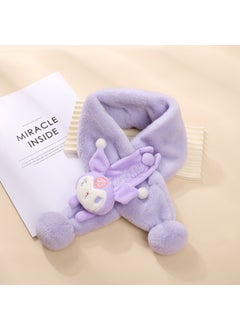 Buy Kids Cartoon Dragon Plush Scarf Winter WarmKLM purple KLM purple in Saudi Arabia