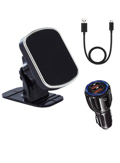 Buy Car Holder Magnetic and base with an easy-to-install with car charger and Micro USB cable in Saudi Arabia