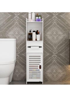 Buy Bathroom Cabinets Bathroom Storage Organizer Thin Toilet Vanity Cabinet Bathroom Kitchen Storage Rack Shelf in UAE