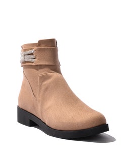 Buy Ankle Boot Suede Strass-Cafe in Egypt