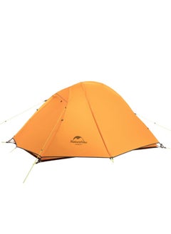 Buy Ultralight 2-Man Tent | Cycling Tent | Rectangular | Size: 215 X 115 X 255 Cm | Waterproof, Lightweight, Includes Mats | Color - 20D Silica Orange in UAE