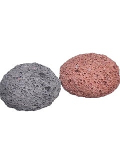 Buy G - Beauty Natural Foot Scrubber Stone With Dead Skin Removal For Feet Set Of 2 Pieces - Random Color in UAE
