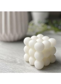 اشتري Bubble Candle Handmade Soy Cube Candles Danish Pastel Room Decor Aesthetic Scented Aromatherapy Cute Shaped Decorations في مصر