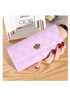 Buy Womens Wallet PU Leather Long Wallet For Women Card Holder Organiser in UAE