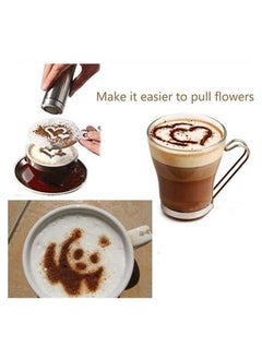 Buy 16 Pieces Coffee Decorating Art Stencils in UAE