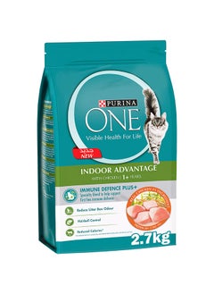 اشتري One Indoor Advantage With Chicken 1 Plus Year White 2.7kg في الامارات